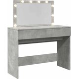  Toaletni stolić s LED svjetlima siva boja betona 100x40x120 cm | shoptok.hr