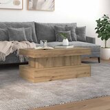  Stolić za kavu s LED svjetlima boja hrasta artisan 90x50x40 cm | shoptok.hr