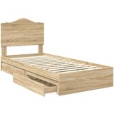  Okvir za krevet s ladicama Sonoma hrast 90 x 190 cm | shoptok.hr