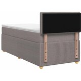  Boxspring krevet s madracem Sivosmeđa 100 x 200 cm Tkanina - Sivosmeđa 100 x 200 cm Dizajn linija | shoptok.hr