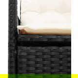  9-dijelni vrtni blagovaonski set s jastucima crni od poliratana | shoptok.hr