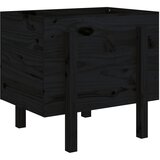  Vrtna sadilica crna 62 x 50 x 57 cm od masivne borovine | shoptok.hr