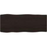 Stolna ploča tamnosmeđa 100x40x2 cm obrađena masivna hrastovina | shoptok.hr