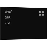 vidaXL Zidna magnetna ploča crna 80x50 cm od kaljenog stakla | shoptok.hr