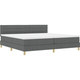  LED Box Spring Krevet Tamno siva 200 x 200 cm tkanina | shoptok.hr