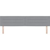  LED glava kreveta s LED trakama Svijetlo siva 200 cm tkanina | shoptok.hr