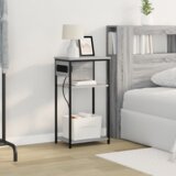 vidaXL Nočna omarica Siva sonoma 28.1 x 40.9 x 75 cm Konstruiran les | Shoptok.si