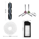 INORCO Za Deebot X1 Omni/Turbo Vrečka za Prah Glavna Krtača Komplet Hepa Filter Mop Čistilna Krpa Sesalnik Ac, (22022503) | Shoptok.si