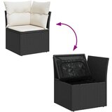  9-dijelni set vrtnih sofa s jastucima crni od poliratana | shoptok.hr