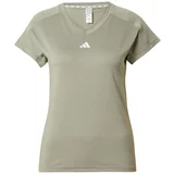 Adidas Tehnička sportska majica 'Train Essentials' zelena / bijela