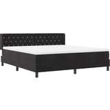  Krevet s opruga kutije s uzglavljem Crna 200 x 180 cm Baršun | shoptok.hr