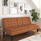 Støraa Konjak smeđa sklopiva sofa od imitacije kože 191 cm Maine – | shoptok.hr