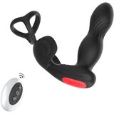 Mroow prstenasti vibrator za prostatu (crni) | shoptok.hr