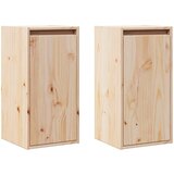 Maison Chic Stenska omarica - Zidna omarica 2 kosa 30x30x60 cm trdna borovina iu371, (22063415) | Shoptok.si