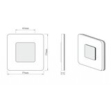 LDST SW-01-SC-BZ8 - LED svetiljka za stepenište SWIFT 8xLED/1,2W/230V mat crne boje | Eponuda.com