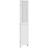 vidaXL Paravan 4-delni bel trden les pavlovnije | Shoptok.si
