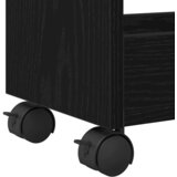  Cabinet s kotačem Crni hrast 60 x 22 x 79 cm | shoptok.hr