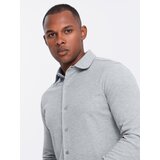 Ombre Men's SLIM FIT shirt in decorative fabric - blue | shoptok.hr