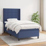 The Living Store Box spring postelja z vzmetnico moder 90x200 cm blago - Box Spring Postelja, (21512196) Cene