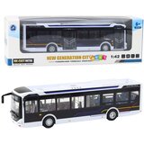  Metalni gradski autobus u mjerilu 1:42 - crno/bijeli | shoptok.hr
