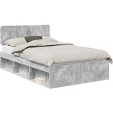 vidaXL Konstrukcija postelje Beton 120 x 190 cm Masivno borovo les, (5000102938) | Shoptok.si
