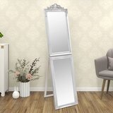vidaXL prostostoječe ogledalo srebrno 50x200 cm | Shoptok.si