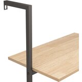  Naslanjajuće police s 4 razine svjetlosmeđe-crne 64x35x152,5 cm | shoptok.hr