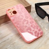  Torbica shiny glass za iphone 14 6.1 roza Cene