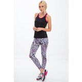 Fasardi Violet leopard print sports leggings | shoptok.hr