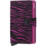 Secrid Usnjena denarnica Miniwallet Zebra Fuchsia roza barva