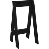  Stolci 2 kom crni 40 x 40 x 75 cm od masivne borovine | shoptok.hr
