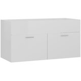 Ormarić za umivaonik visoki sjaj bijeli 90x38,5x46 cm drveni | shoptok.hr
