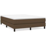  S oprugama i madracem tamnosmeđi 140 x 190 cm od tkanine | shoptok.hr