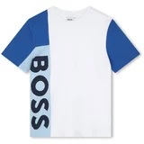 BOSS Kidswear Majica morsko plava / kraljevsko plava / svijetloplava / bijela