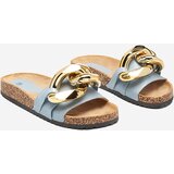Resti Ladies' blue slippers with Sofig- Footwear decoration | Shoptok.si