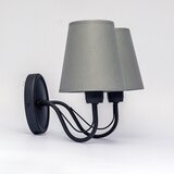  Zidna lampa MALBO 2xE27/15W/230V siva/crna | Eponuda.com