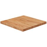 vidaXL Četvrtasta stolna ploča svjetlosmeđa 40x40x2 5 cm od hrastovine Cijene