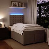 vidaXL Krevet s oprugama i madracem svjetlosivi 120x190 cm baršunasti | shoptok.hr