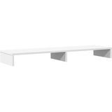  Stalak za monitor bijeli 100 x 27 x 10 cm od konstruiranog drva | shoptok.hr