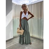Beloved Livio hlače iz viskoze olivne | Shoptok.si