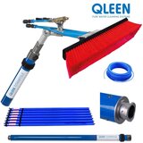 QLEEN TITANPOLE - Profesionalni i modularni teleskopski štap (dužina 5.7m do 12.24m, četka 27/40/60cm) Dužina 12,24m Širina 40cm | ePonuda.com