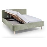 Meise Möbel Svijetlo zeleni tapecirani bračni krevet s podnicom 180x200 cm Mattis – | shoptok.hr