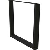  Noge za blagovaonski stol V-oblika 2 kom Crne 100 x (72-73,3) cm Čelik | shoptok.hr