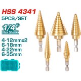 Total Set 5-stepenastih svrdla HSS 4341 INDUSTRIAL (TACSD2051) | shoptok.hr