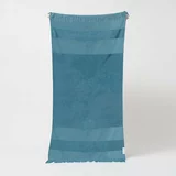 Sunnylife Modra bombažna brisača za plažo Summer Stripe, 175 x 90 cm