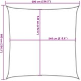  Jedro za zaštitu od sunca 160 g/m² svjetlozeleno 6 x 6 m HDPE | shoptok.hr
