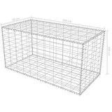 vidaXL Gabionska košara iz pocinkanega jekla 200x30x100 cm | Shoptok.si