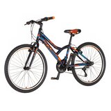 Explorer Bicikl junior 24 spy 24" 13" v-brake 18 brzina 132-155cm (xs) crno narandžasti | Eponuda.com