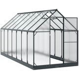  Vrtni staklenik s vratima Antracit 183,5 x 423,5 x 207 cm | Eponuda.com
