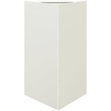 Maison Chic Vrtno korito - Greda - Cvetlični Lonec bela trikotnik 50x43x75 cm jeklo, (21789869) | Shoptok.si